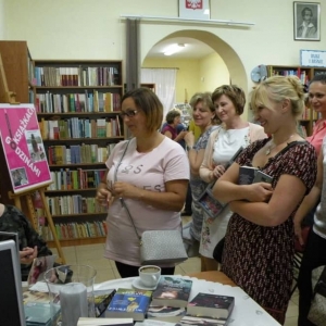 Spotkanie autorskie z Magdaleną Witkiewicz w Łabiszynie. 06.09.2016 r.
