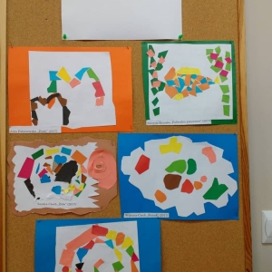 "Każde dziecko jest artystą" - zajęcia w filii bibliotecznej w Jeżewie. 28.09.2017